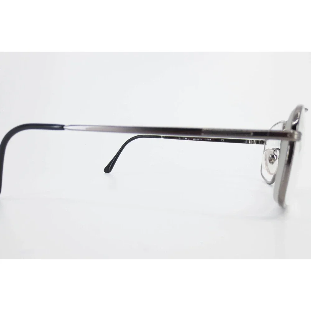3M Beta Z87-2+ Eyeglasses Gunmetal Aviator Double Bridge Frames 56-18-140
